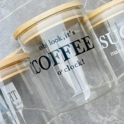 Glass Spice Jar Set - 3 Pcs